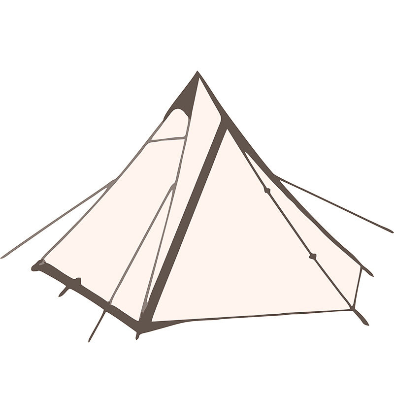 Tente pyramide anti-étanche de camping en camping léger