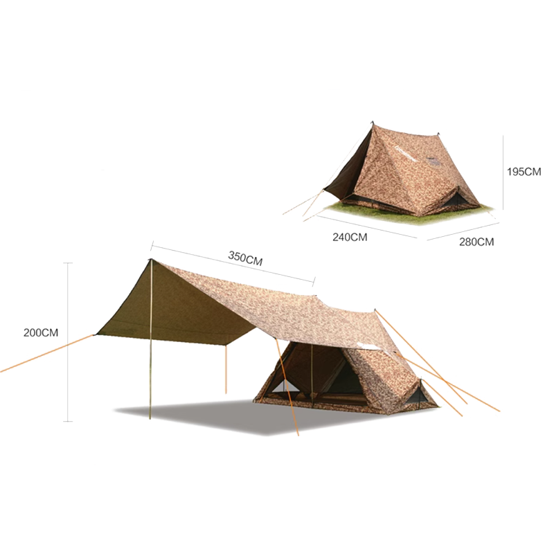 Tente de camping de camouflage extérieur