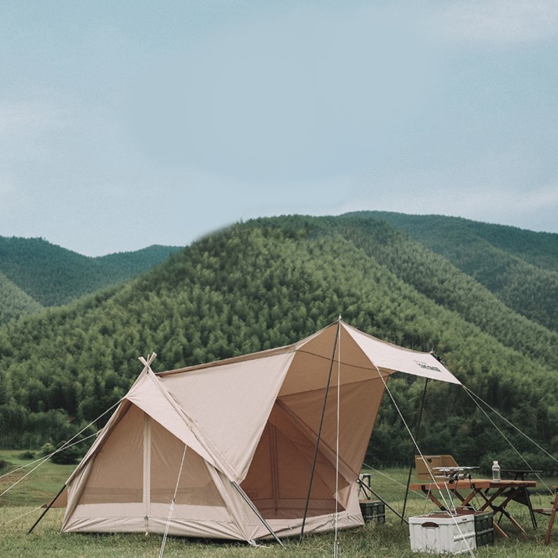 Tente de camping tipi à cadre